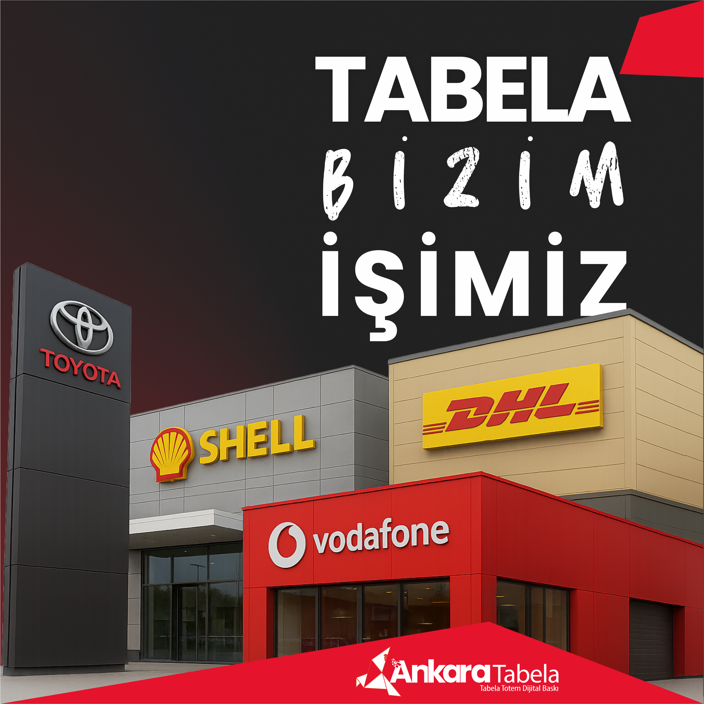 Ankara'da işletmelere özel ışıklı, kutu harf ve dijital reklam tabela tasarımı - Ankara tabela tarafından hazırlanmış profesyonel tabela örneği